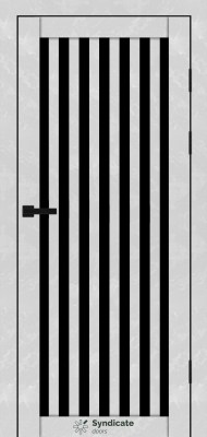 SD-PVC-125 Бетон білий скло BLK